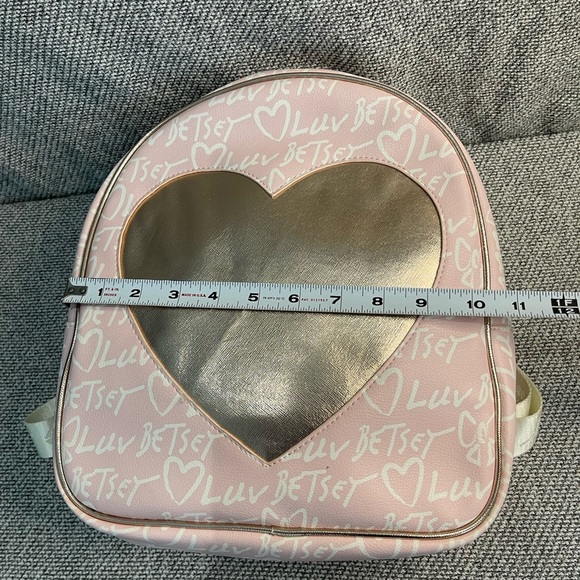 Betsey Johnson Pink and Gold Glam Backpack main image 12